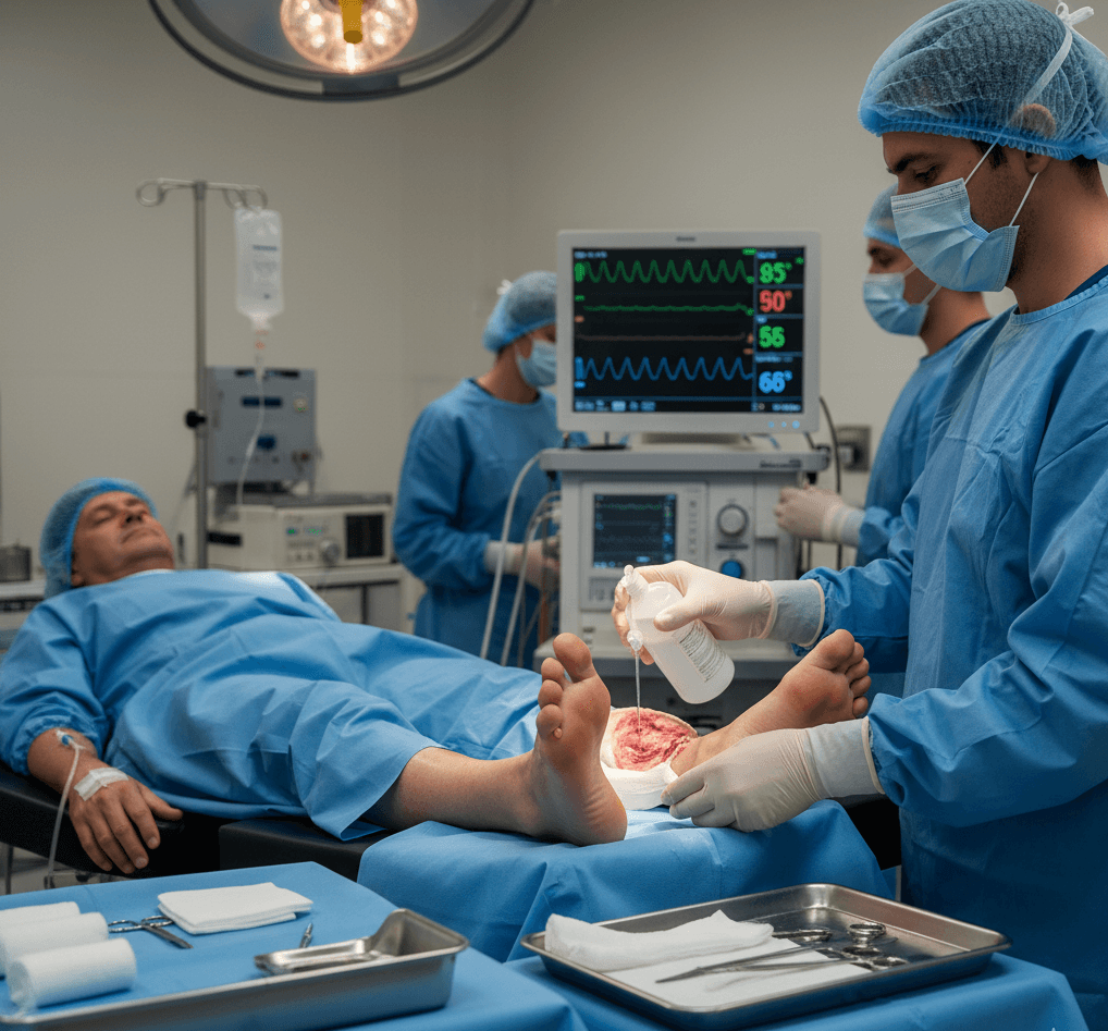 Diabetic Foot Ulcer background